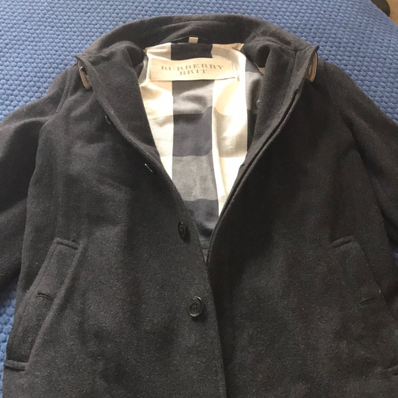 burberry mens wool overcoat